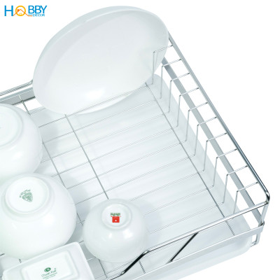 Kệ chén đa năng kèm ống đũa inox 304 Hobby home decor KC8