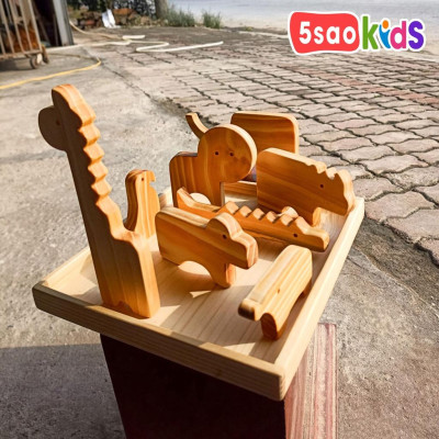 Bộ xếp hình con vật thông minh - Xuất xứ:Việt Nam