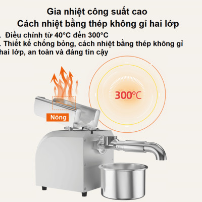 Máy ép dầu ăn thực vật Nóng và Lạnh thương hiệu Mỹ Septree Z5 - Công suất 1100W - Hàng chính hãng (BH 1 NĂM)