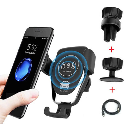 Kẹp Điện Thoại Có Sạc KhônjgDây Trên xe  Loại Tốt – Tích Hợp Giá Đỡ Thông Minh, Sạc Nhanh Chuẩn Qi , đèn ốp trần