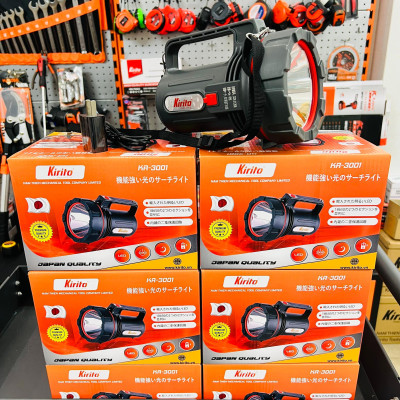 Đèn pin cầm tay thương hiệu Kirito nhật bản, chống nước , sử dụng bóng led, pin lion sáng 12h