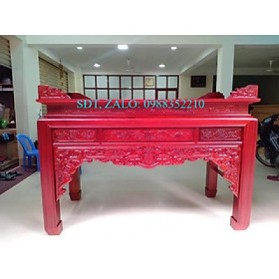 Án Thờ Ngũ Phúc Gỗ Hương Đỏ Nam Phi