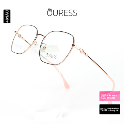 Gọng kính cận 8012 chất liệu memory titan thời trang mắt kính OURESS nam nữ siêu nhẹ siêu bền
