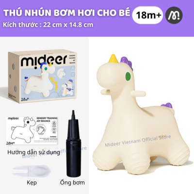 Thú nhún cho bé loại to bơm hơi Mideer Sensory Training Joy Bounce Jumper Pony