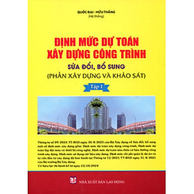 Định Mức Dự Toán Xây Dựng Công Trình - Phần Xây Dựng