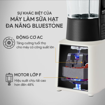Máy Làm Sữa Hạt Đa Năng BlueStone BLB-6028 -1,75 Lít - (900-1000W) -11 Chương trình - Lưỡi 6 cánh - Bảo hành 24 tháng - Hàng chính hãng