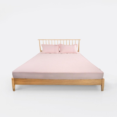 Bộ ga chun chần EVERON Micro Bamboo họa tiết trơn MB2301-04 hiện đại, sang trọng nhiều kích thước (HÀNG CHÍNH HÃNG)