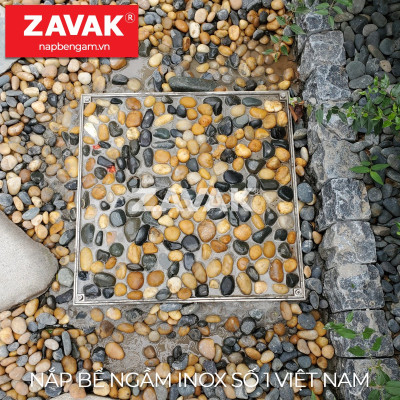 Nắp bể ngầm Zavak Inox 304. MHO 1000x1000