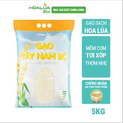 Gạo Tây Nam Bộ - Dẻo ít, mềm cơm, tơi xốp (Túi 5kg)