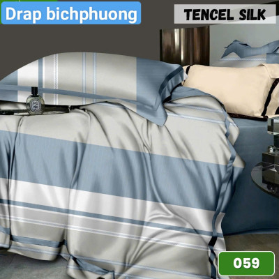  Bộ drap gối Tencel vải Hàn Quốc , đỉnh cao mát , mềm mại { drap và 3 áo gối}