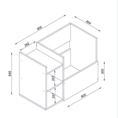 Tủ phòng tắm gỗ hiện đại SMLIFE Signy