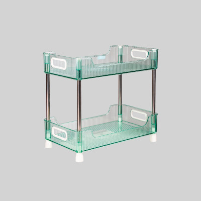 Kệ chữ nhật trong HOKORI khung inox 2 / 3 tầng nhựa VIỆT NHẬT cao cấp đựng đồ đa năng - Văn phòng, vệ sinh, phòng khách - Hàng Việt Nam