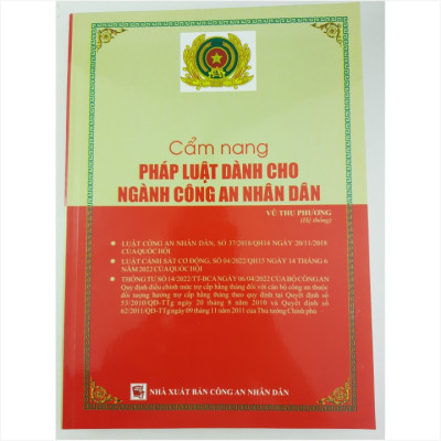 Sách Cẩm Nang Pháp Luật Dành Cho Ngành Công An Nhân Dân - V2142D