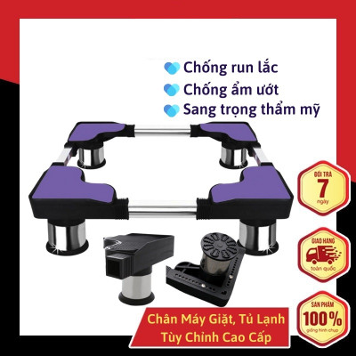 Chân Kê Máy Giặt Tủ Lạnh Inox Cao Cấp 48-60cm Phù Hợp Cho Máy Giặt -9kg Tủ Lạnh 90-270 Lít