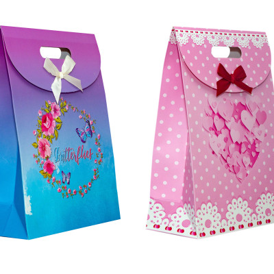 TÚI GIẤY NẮP LỚN 32 X24 X10.5 CM - NGẪU NHIÊN