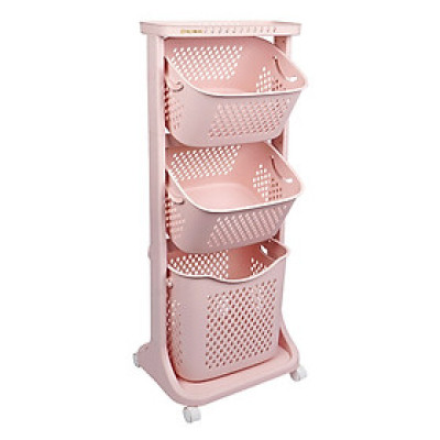 Kệ Nhựa Để Đồ Đa Năng 3 Tầng Có Bánh Xe Việt Nhật Có Bánh Xe