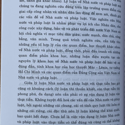 Giáo trình Lý luận về Nhà Nước và Pháp Luật (Tái bản lần thứ năm, có sửa chữa, bổ Sung) 