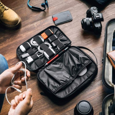 Túi Đựng Phụ Kiện TOMTOC Electronic Organzer For iPad mini/Tablet 7.9 inch Chất Liệu Cao Cấp Chịu Nước, Bảo Vệ Toàn Diện Hàng Chính Hãng