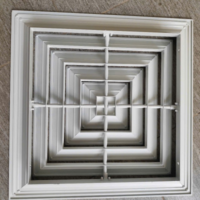 Cửa gió khuếch tán 400x400mm, miệng gió điều hòa, nan gió, chắn gió điều hòa