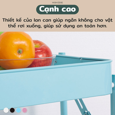 Giá, kệ để đồ đa năng 4177 - 3 tầng gấp gọn di dộng, giá kệ spa, có bánh xe để đồ các phòng đều phù hợp đẹp mắt và tiện dụng