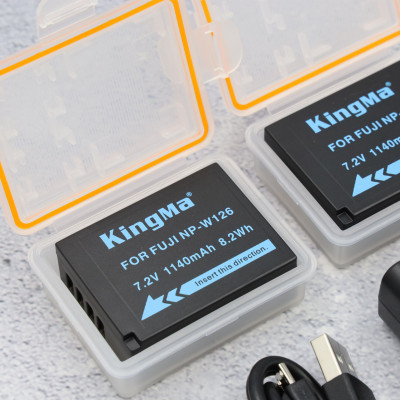 Sạc Kingma cho Fujifilm NP-W126, Hàng chính hãng