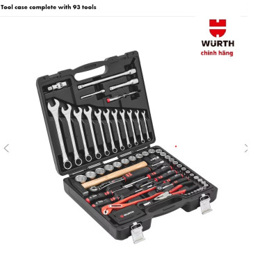BỘ CÔNG CỤ SỬA CHỮA 93 CHI TIẾT WURTH