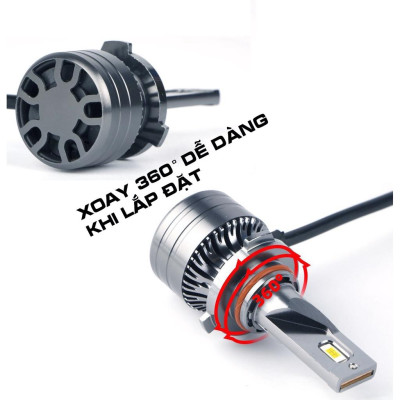 1 Cặp Bóng Đèn Pha LED H4 H7 H11 9005 HB4 6000K Cho Xe Hơi ​​Đèn LED Phá Sương Mù 12000LM Chuyên Dụng Cho Xe Hơi