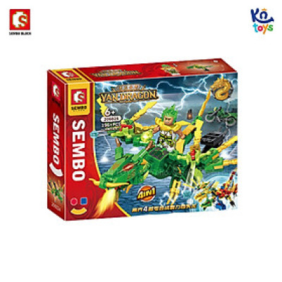 Đồ chơi lắp ráp, xếp hình SEMBO BLOCK – Kỵ Sĩ Rồng 