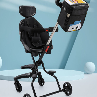 Túi treo xe đẩy, xe nôi có ngăn đựng điện thoại cảm ứng TPU trong suốt chống thấm cao cấp A08, hàng chính hãng