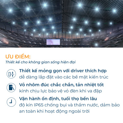 Đèn pha Philips LED BVP150 G3 - Công Suất 10W, 20W, 50W, 70W