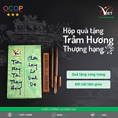 Hộp quà tặng trầm hương thượng hạng - Trầm Hương Sao Việt