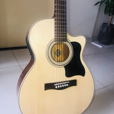Đàn guitar acoustic DJ150X có EQ âm thanh chất lượng tốt gỗ full solid chọn lọc