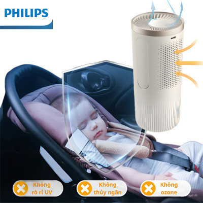 Máy khử mùi, lọc không khí ô tô dạng cốc Thương hiệu Hà Lan cao cấp Philips S3602, Công Suất 2W - Bảo Hành 24 Tháng (Hàng Nhập Khẩu)
