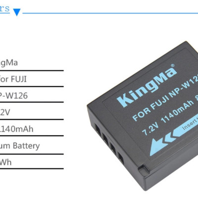 Sạc Kingma cho Fujifilm NP-W126, Hàng chính hãng