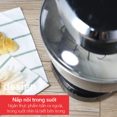Máy trộn bột, đánh trứng 3 tốc độ đánh cao cấp thương hiệu DSP - 2 màu: Đen và Trắng - Công suất: 1000W - Dung tích: 5.0 lít - Hàng Nhập Khẩu