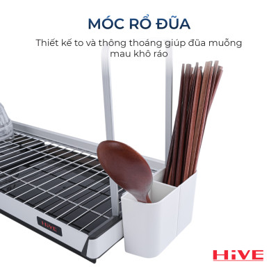 Giá úp chén bát treo tủ bếp trên HiVE 304 Signature