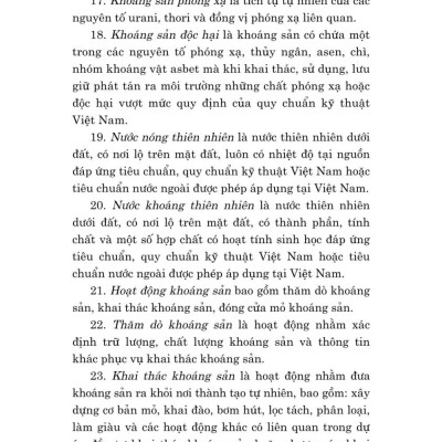 Luật địa chất và khoáng sản năm 2024 - bản in 2025