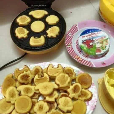 Máy làm bánh  Freeship  tặng đầu chuyển 3 chấu thành 2 chấu, Máy nướng bánh ra hình thú dễ thương ngỗ nghĩnh, nhanh chóng và tiện dụng Hàng Chính Hãng