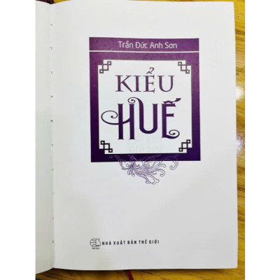 Sách Kiểu Huế – Trần Đức Anh Sơn (Bìa cứng, minh họa in màu)