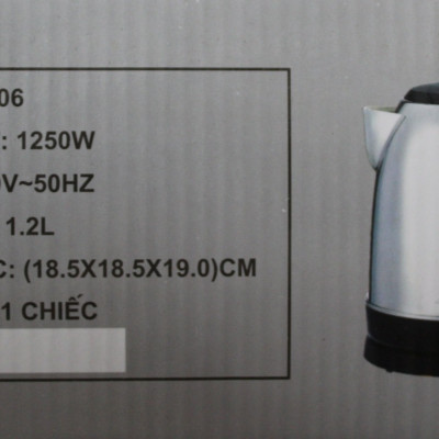 Ấm điện siêu tốc Aidi 304 ST-06 (1.2 lít) - Màu Ngẫu Nhiên - Hàng Chính Hãng
