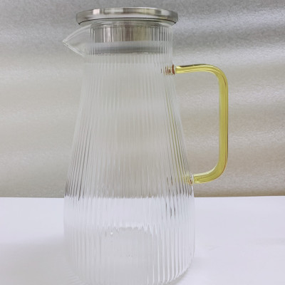 BÌNH NƯỚC THỦY TINH CHỊU NHIỆT CRYSTAN LÊN TỚI 400 ĐỘ C  TAY VÀNG  - ANTH402