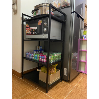Kệ Lò Vi Sóng -Đồ Đa Năng-4Tầng Tối Ưu Diện Tích Nhà Bếp - Chất Liệu Gỗ MDF (Giao Màu Ngẫu Nhiên)- Hàng Chính Hãng MINIIN