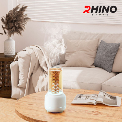 Máy phun sương tạo độ ẩm mini Rhino H305 tự ngắt khi hết nước kèm đèn hàng chính hãng