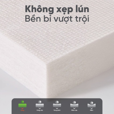 Nệm Bông Ép Vạn Thành Vải Cotton, Gấp Gọn Dễ Di Chuyển Bảo Hành 5 Năm