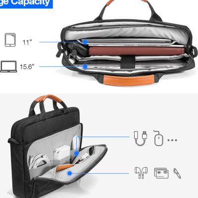 TÚI XÁCH TOMTOC A50 (USA) BRIEFCASE FOR MACBOOK, ULTRABOOK, SURFACE, LAPTOP 13.3