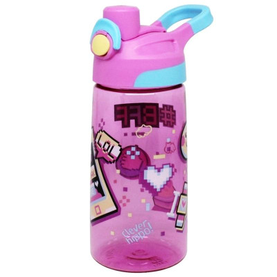 Bình Nước Tritan Emoji World 500 ml - Clever Hippo WB02/PINK - Màu Hồng