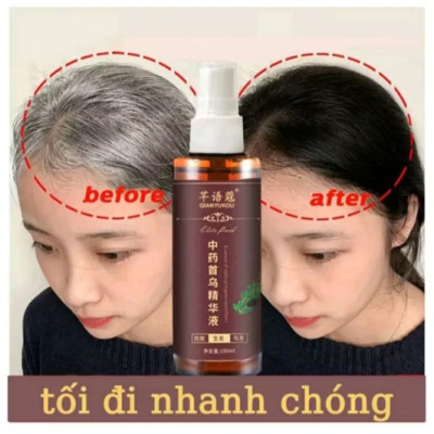 CHAI TINH DẦU THẢO MỘC XỊT ĐEN TÓC TÓC TRẮNG THÀNH TÓC ĐEN DƯỠNG TÓC CAO CẤP