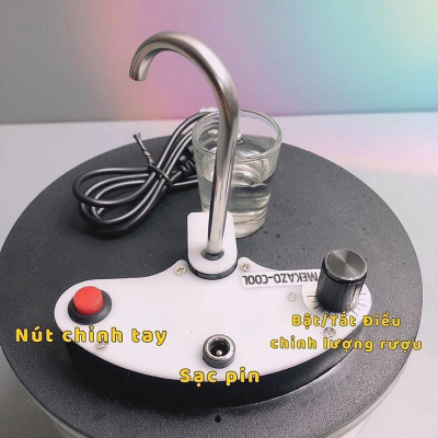 Bình Rót Rư.ợu Cảm Ứng Tự Động Thông Minh Máy Rót Rư.ợu Cảm Ứng Thông Minh 1.5L Có Ngăn Làm Mát - Hàng chính hãng