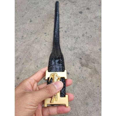 Thắt Lưng Da Cá Sấu Liền Bản Rộng 4cm H53D1