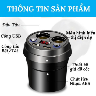 X25 Mẫu Mới: Bộ Chia Cốjc Tẩju Sạc ÔTô 12v-24v 3.1A với Hiển Thị Điện Áp và 2 Cổng USB Sạjc Nhanh, ĐÈN TRANG TRÍ , ĐỒNG HỒ TREO TƯỜNG